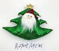 29CM green hanging Santa head for