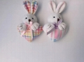 16cm lovely rabbit heart hanging decoration for Easter day