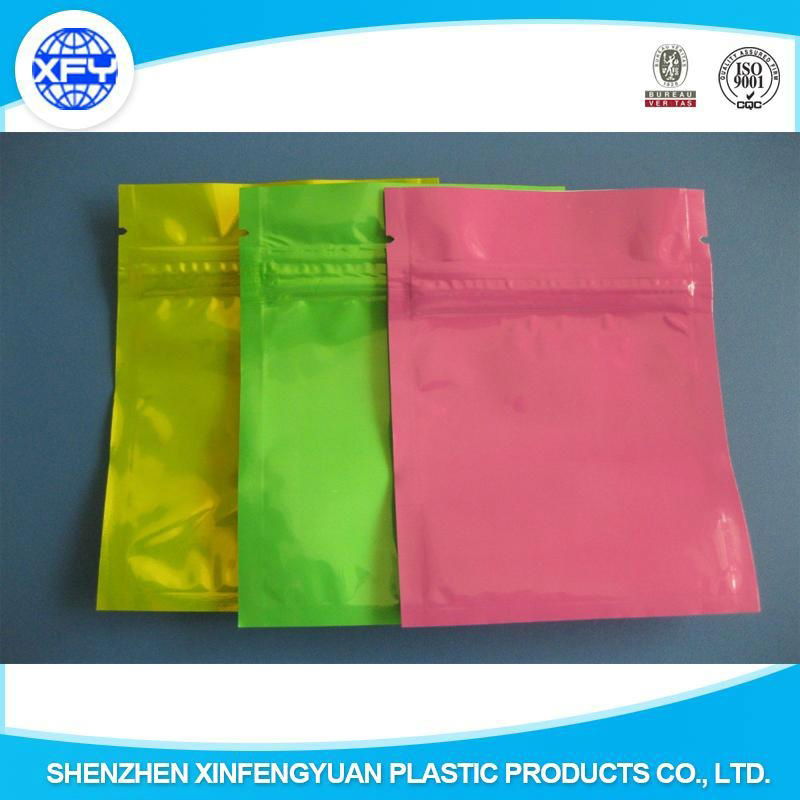 2015 Alibaba 3-side Sealed Customized Laminated Bag with Zipper for Packing Food