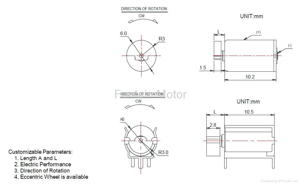 6-10mm Coreless DC VIbration Motor 2