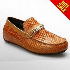 Guangzhou factory handmade italian slip on boat shoes