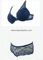 2016 Hot Sale Sexy Lace Underwear Set Push up Bra with Boyshort Panty 1