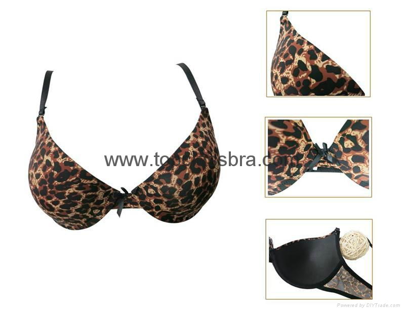 Sexy Charming Leopard Animal Print Push up Underwear 3