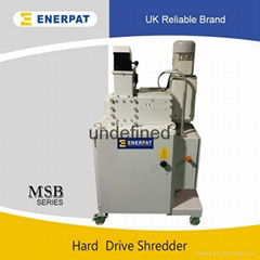 Mobile hard drive shredder