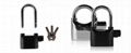 High quality Motorcycle alarm lock Padlock alarm Waterproof siren alarm lock 2