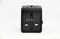 World travel adapter  multi-function adapter with USB charger port  2