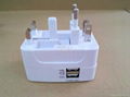 Universal travel adapter  USB port charger 3