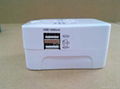 Universal travel adapter  USB port charger 2