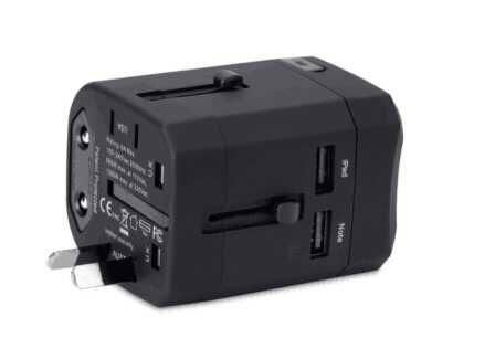Universal travel adapter  2.5A  dual USB  4
