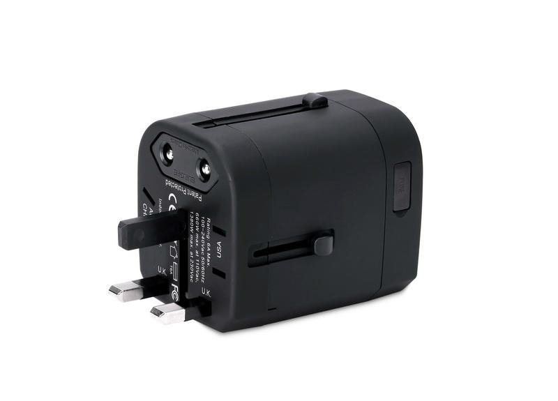 Universal travel adapter  2.5A  dual USB  2