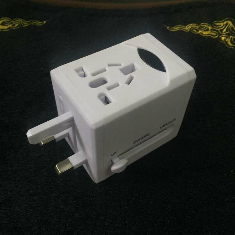 Portable travel adapter all in one USB plug 5