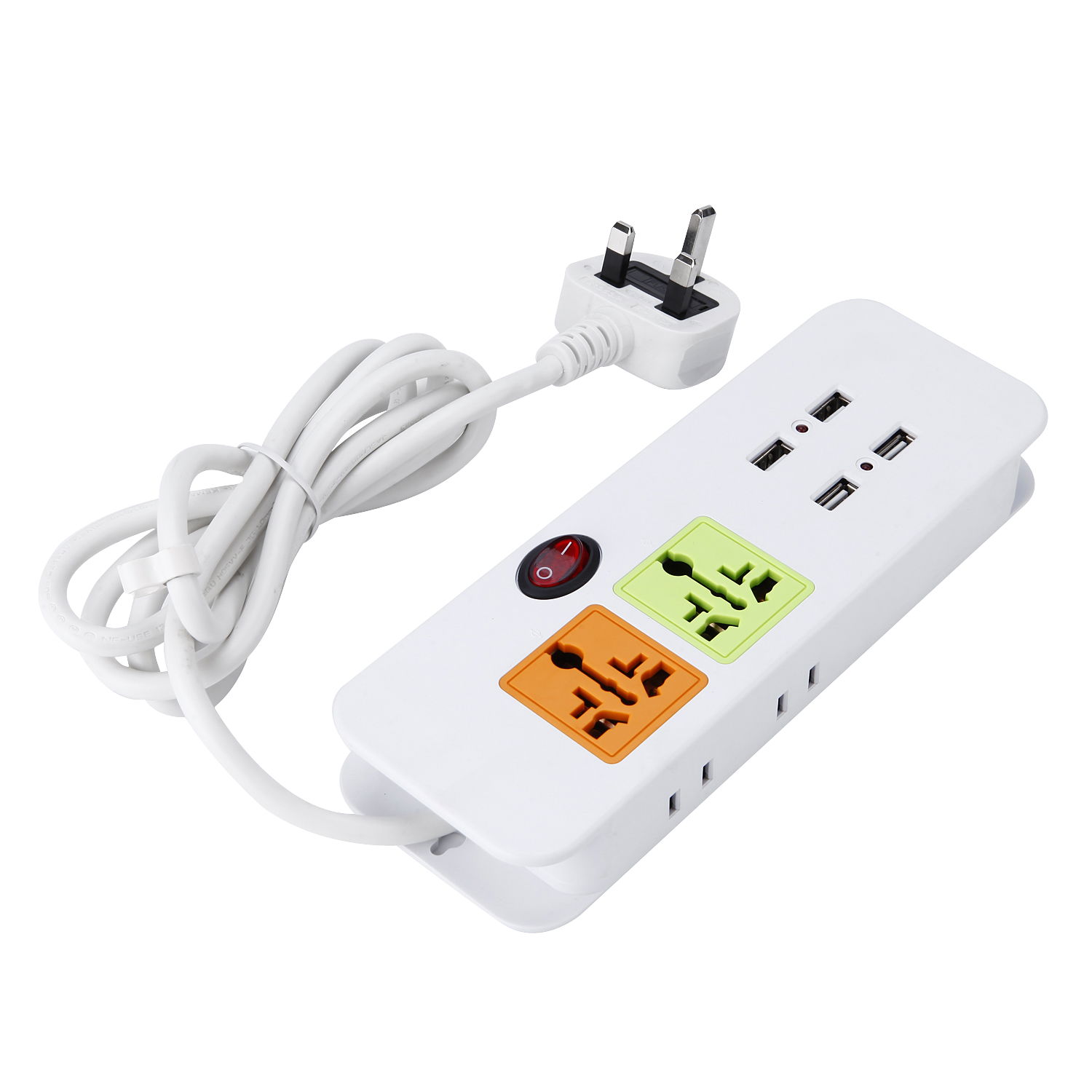 extension socket with USB port 4A usb Charger 3