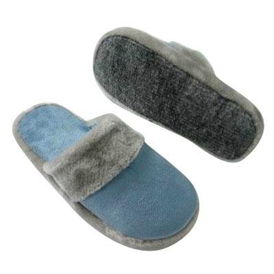 Men Fleece Indoor Slippers with Plush Hair on Mouth 3