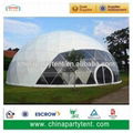 Large elegant transparent geodesic dome tent for events 1