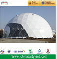 Large elegant transparent geodesic dome tent for events 3