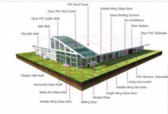 New design large marquee aluminum frame exhibition event tent for trade show