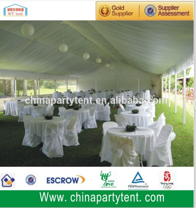 850g double pvc fabric used white wedding party tent for event 4