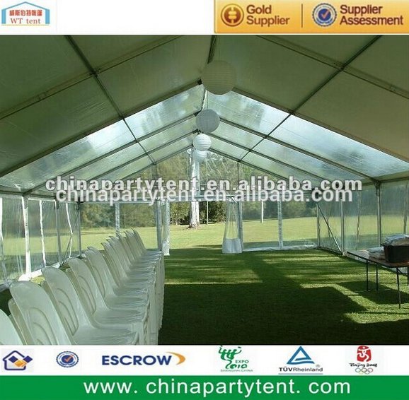 850g double pvc fabric used white wedding party tent for event 5