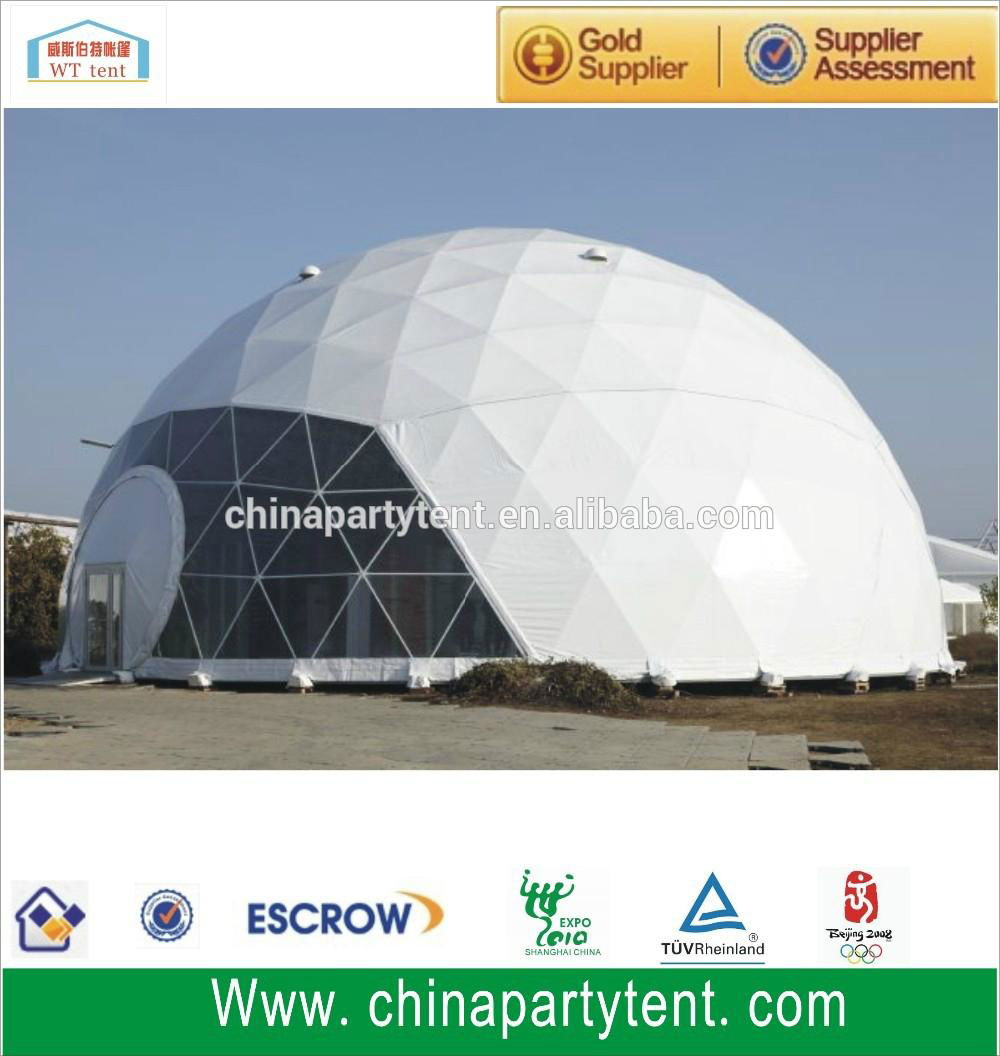 big stainless steel geodesic dome for outdoor events