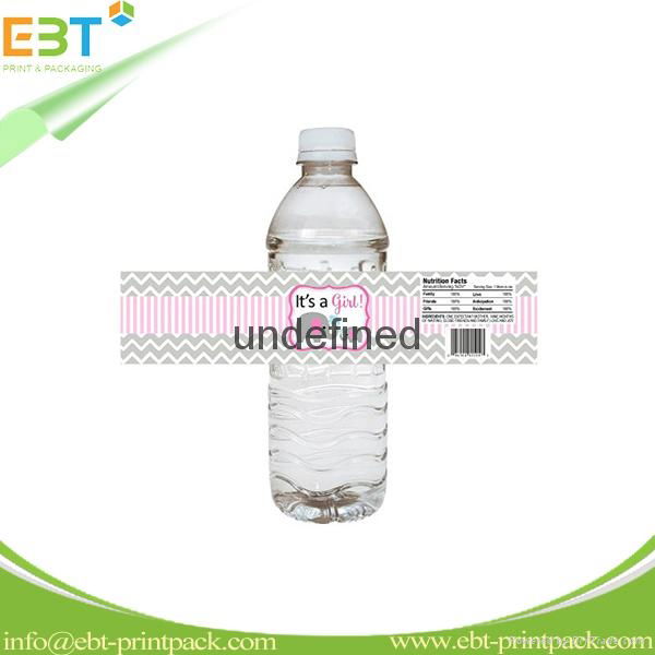 Customized plastic water bottle label 3