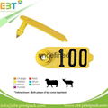 LF 125khz 134.2khz / HF 13.56mhz / UHF 860-960mhz Animal RFID Ear Tag for Cow Ca 5