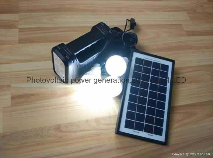 6w LED solar lighting kit 5