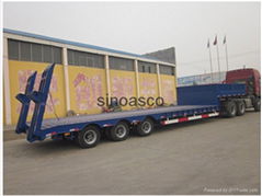 low bed semi trailer 