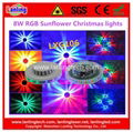 Beautiful 8W RGB Sunflower LED  Christmas decoration Light 2