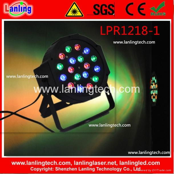 18pcs*1W RGB Plastic Indoor LED Par Light 