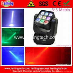 9*8W RGBW Led Beam Moving Head Light