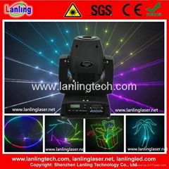 DMX ILDA Animation Mini Moving-Head Laser light 