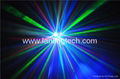 MixLEDLaser 8*3W White LED Strobe + 5*3W RGBWY LED Effect + 150mW RG 12Gobo Lase 4