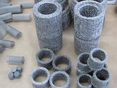 Compressed Knitted Wire Mesh Filter