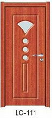 2015 new design toilet pvc wood door