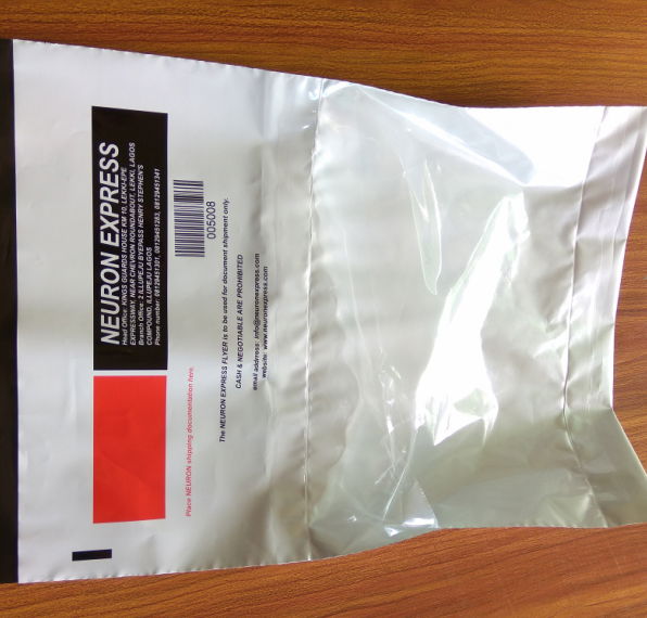 Mailing bags with pocket /double tape mailer/gusset style express bag