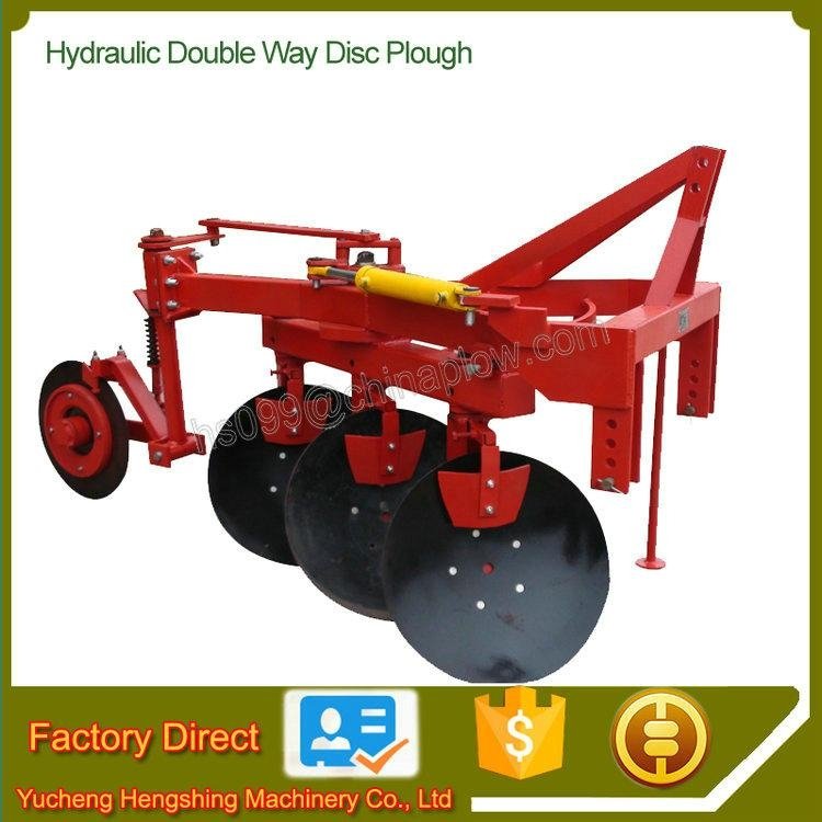 Hot selling double way disc plough for foton tractor