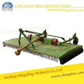 Grass cutting machine rear mounted chain