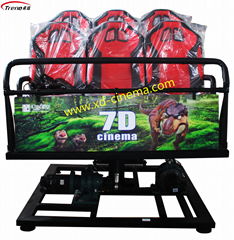 7d Interactive Motion Cinema with Shooting Guns Hydraulic CE