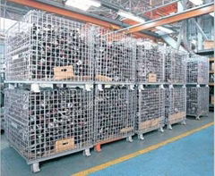 floding storage wire mesh container 