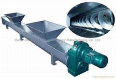 Flexible mud screw conveyor