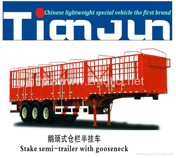 TIANJUN fence semi trailer customized for SULTAN 3