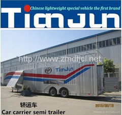 TIANJUN car transport carrier semi trailer support OEM 