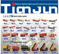 TIANJUN semi trailer from Zhumadian manufacturing