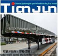 TIANJUN Side Wall Semi Trailer Cargo Trailer support OEM  2