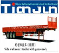 TIANJUN Side Wall Semi Trailer Cargo Trailer support OEM  5