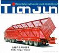 China manufacturer stake semi trailer with dump box  1