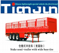 China manufacturer stake semi trailer with dump box  4