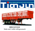 China manufacturer stake semi trailer with dump box  2