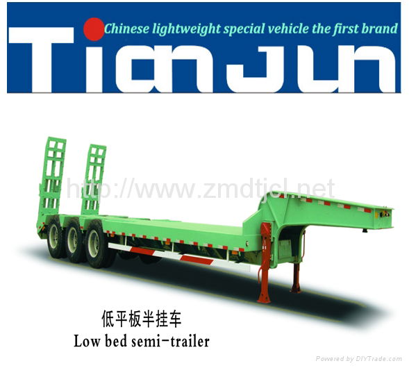 Low bed semi-trailer can be customized according to your requests  3