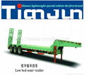 Low bed semi-trailer can be customized according to your requests  3